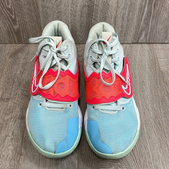Nike KD Trey 5 X EP Blue Chill Bright Crimson Mint DD9538-400 Sneakers 10.5 - Picture 2 of 16